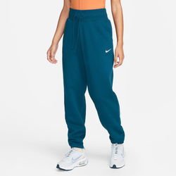 Women's - Nike Style Fleece High Rise Pants - Blue/White