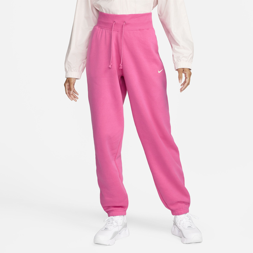

Nike Womens Nike Style Fleece High Rise Pants - Womens Pinksicle/Sail Size L