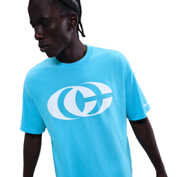 Men's - Nike CC Caitlin Logo Tee - Baltic Blue/White