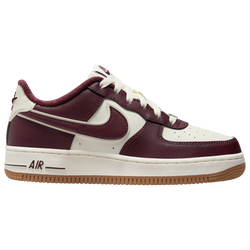 Boys' Grade School - Nike Air Force 1 LV8 2 - White/University Red