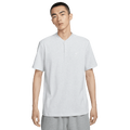 Nike Club SS Henley - Nike Birch Heather/White