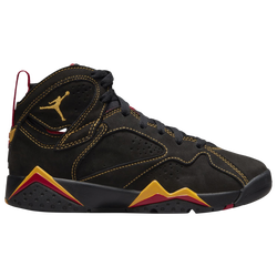 Boys' Grade School - Jordan Retro 7 - Black/Orange/Red