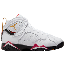 Boys' Grade School - Jordan Retro 7 - White/Black/Red