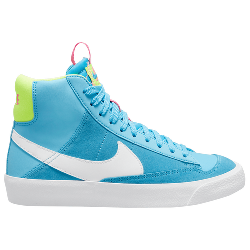 

Nike Boys Nike Blazer Mid '77 SE - Boys' Grade School Shoes Blue/White/Pink Size 04.5