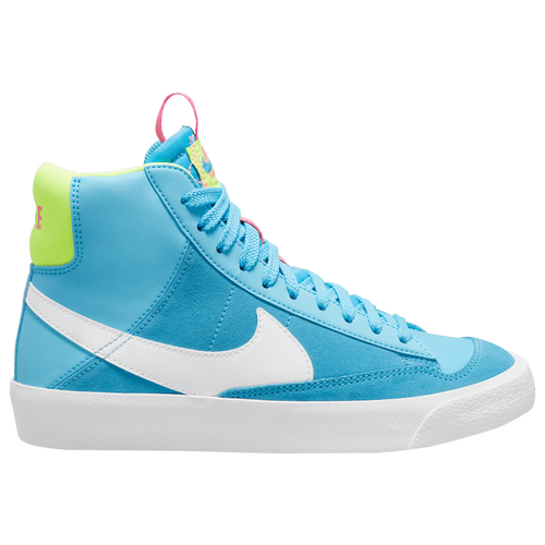 

Nike Boys Nike Blazer Mid '77 SE - Boys' Grade School Basketball Shoes Blue/White/Pink Size 6.0