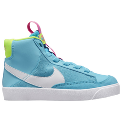 Boys' Preschool - Nike Blazer Mid '77 SE - White/Pink/Blue