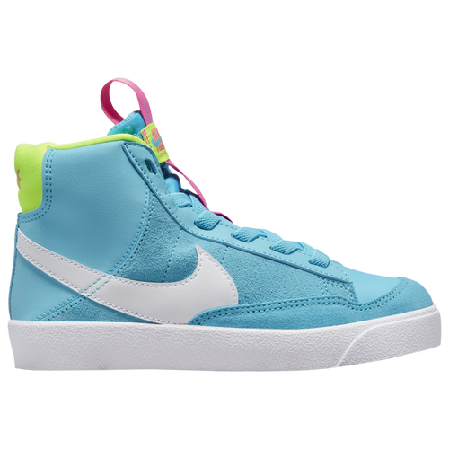 

Boys Preschool Nike Nike Blazer Mid '77 SE - Boys' Preschool Basketball Shoe White/Pink/Blue Size 11.0