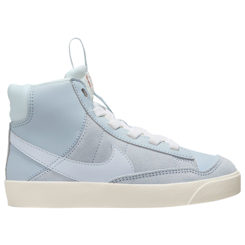 

Girls Preschool Nike Nike Blazer '77 Mid - Girls' Preschool Shoe Sail/Football Grey/Blue Whispher Size 11.0