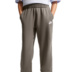 Boys' Grade School - Nike NSW Club Fleece Loose Pants - Cave Stone/White