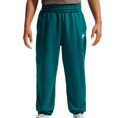 BOYS - Nike NSW Club Fleece Loose Pants - Bright Spruce/White