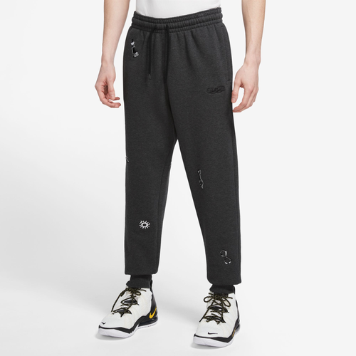 

Nike Mens Nike LBJ Fleece Pants - Mens Black/Black Size L