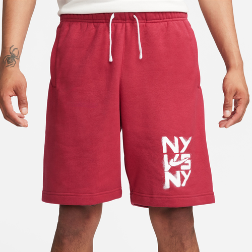 

Nike Mens Nike Club Shorts NY - Mens Maroon/Maroon Size S