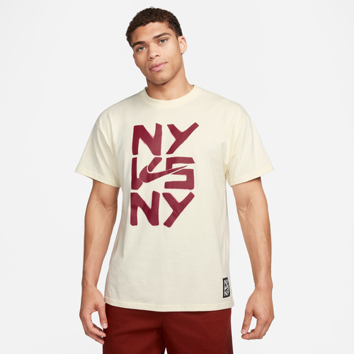 

Nike Mens Nike Max90 T-Shirt NY - Mens Beige/Beige Size XL