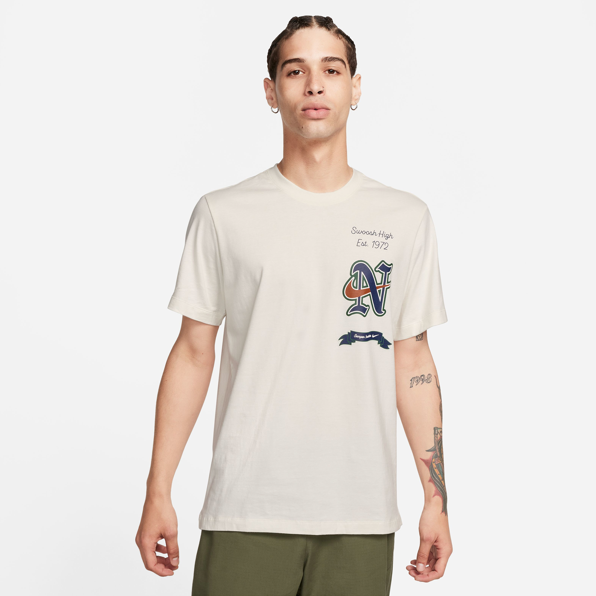 Nike NSW Swoosh High Short Sleeve T-Shirt | Champs Sports