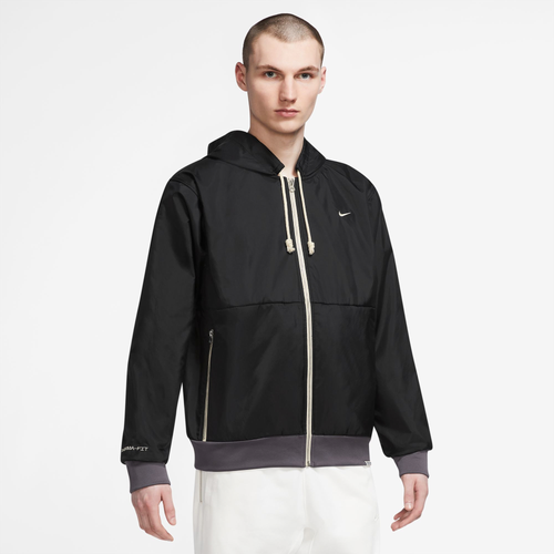 

Nike Mens Nike TF Standard Issue Full-Zip Hoodie - Mens Black/Beige Size XL