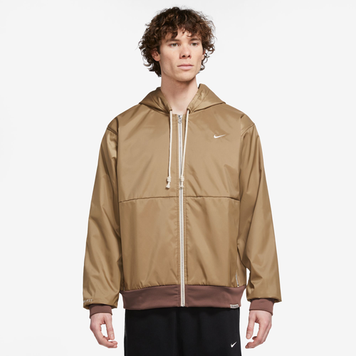Shop Nike Mens  Tf Standard Issue Full-zip Hoodie In Brown/beige
