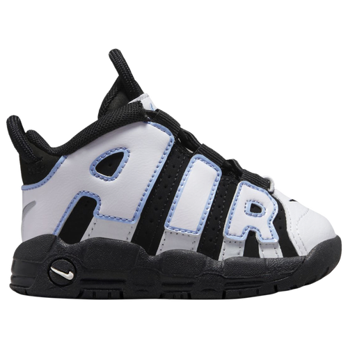 

Boys Nike Nike Air More Uptempo - Boys' Toddler Shoe Black/White/Cobalt Bliss Size 04.0