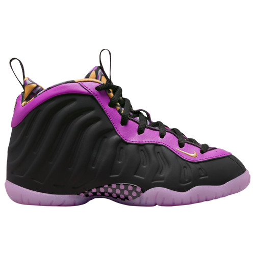 

Boys Preschool Nike Nike Little Posite One - Boys' Preschool Shoe Purple/Gold Size 02.5