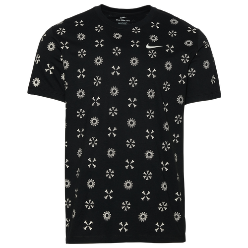 Nike Mens  Monogram 23 All Over Print T-shirt In Black/white