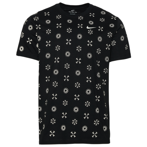 

Nike Mens Nike Monogram 23 All Over Print T-Shirt - Mens Black/White Size 3XL