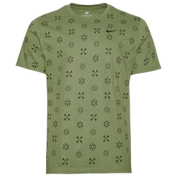 Men's - Nike Monogram 23 All Over Print T-Shirt - Olive/Black