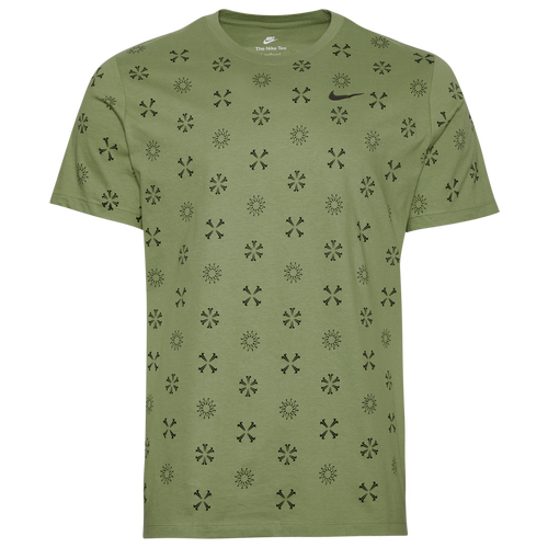 

Nike Mens Nike Monogram 23 All Over Print T-Shirt - Mens Olive/Black Size XXL