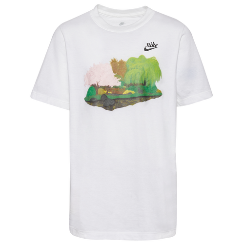 

Boys Nike Nike Cherry Blossom T-Shirt - Boys' Grade School White Size L