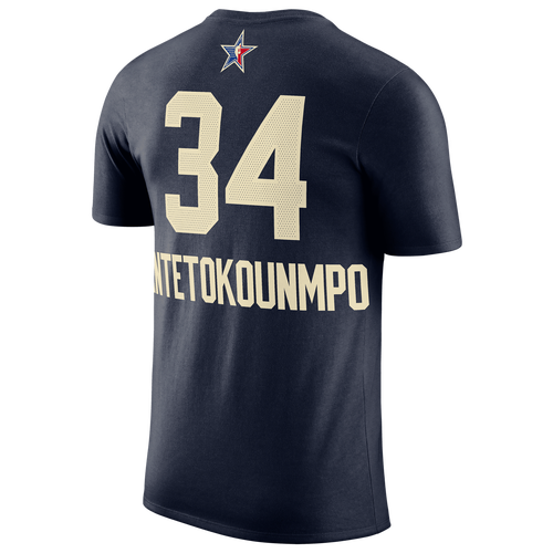 Jordan Mens Giannis Antetokounmpo  Bucks Asw Nn T-shirt In Navy