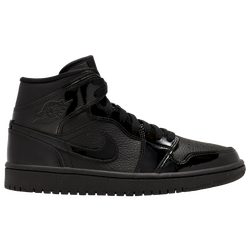 Women's - Jordan AJ 1 Mid - Black