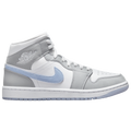Jordan AJ 1 Mid - Jordan White/Aluminum Wolf Grey