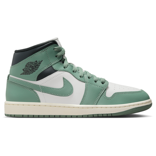 

Womens Jordan Jordan AJ 1 Mid - Womens Basketball Shoe Sail/Green Size 08.0