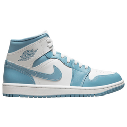 Women's - Jordan AJ 1 Mid - Blue/White