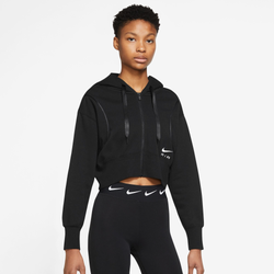 Women's - Nike NSW Air Fleece Full-Zip Hoodie - Black