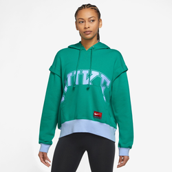 Women's - Nike NSW Team NK Fleece Hoodie - Green