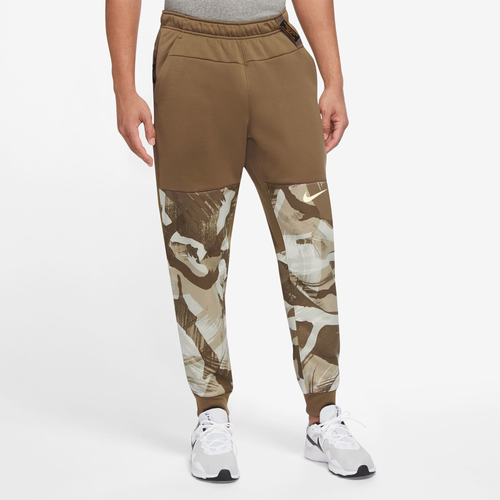 

Nike Mens Nike Therma Fleece Taper Pants Camo - Mens Hazel Rush/Coconut Milk Size L
