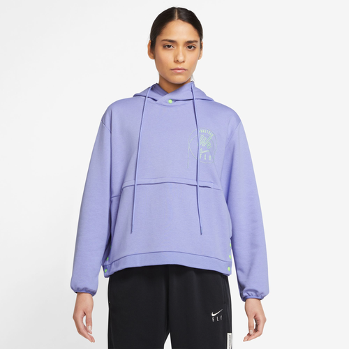 

Nike Womens Nike Dri-FIT Premium Pullover Hoodie - Womens Purple Size XL