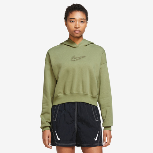 

Nike Womens Nike Stardust GX Hoodie - Womens Green/Gold Size S