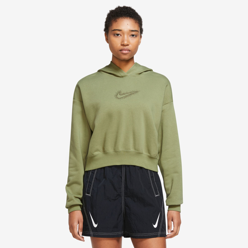 

Nike Womens Nike Stardust GX Hoodie - Womens Green/Gold Size L