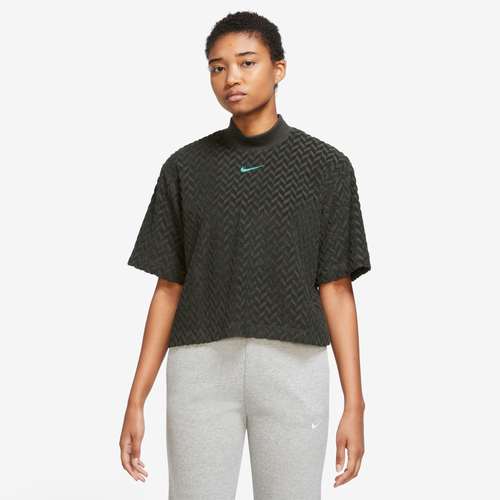 

Nike Womens Nike Everyday Mod Boxy Top - Womens Olive/Olive Size XL