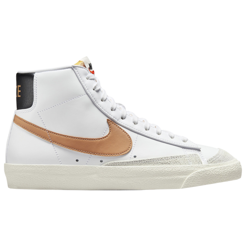 Nike Mens  Blazer Mid '77 In White/white/amber Brown
