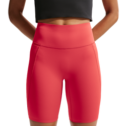 Women's - Nike Drifit Universal HR 8In Pocket Short - Lt Crimson/University Red/University Red