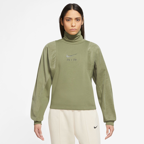 

Nike Womens Nike Air Cord Fleece Top - Womens Green/Green Size XS