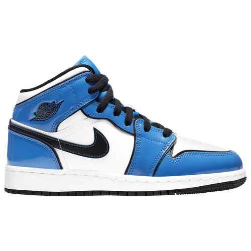 black blue and white air jordan 1
