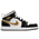 Jordan AJ 1 Mid SE - Boys' Preschool Black/Metallic Gold/White