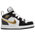 Jordan AJ 1 Mid SE - Boys' Toddler White/Black/Metallic Gold