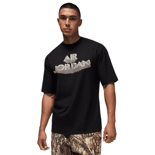  - Jordan AJ 4 Cave '85 Short Sleeve Crew - Black/Olive Brown