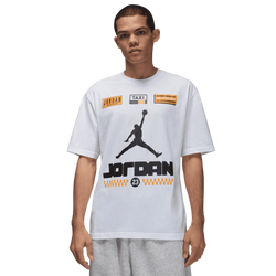 Men's - Jordan AJ 12 Taxi '85 Short Sleeve Crew - Taxi/White/Black