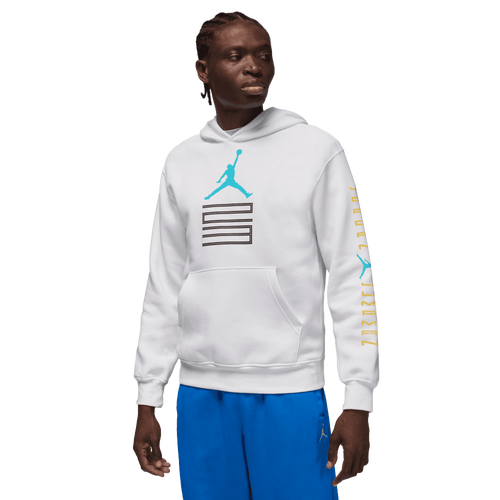 Jordan AJ 11 Gamma Fleece Pullover - Jordan White/Gamma Yellow