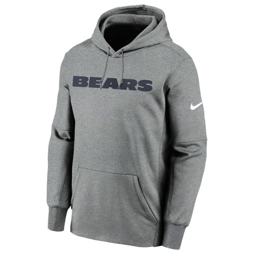 

Nike Mens Chicago Bears Nike Bears Fan Gear Wordmark Performance P/O - Mens Heather Charcoal Size M