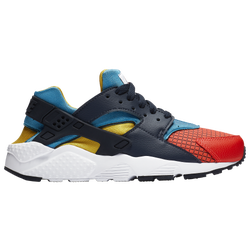 Boys' Grade School - Nike Huarache Run - Now Crimson/Blue/Yellow